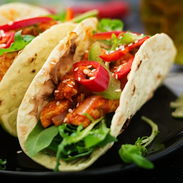 Jerk Chicken Tacos.