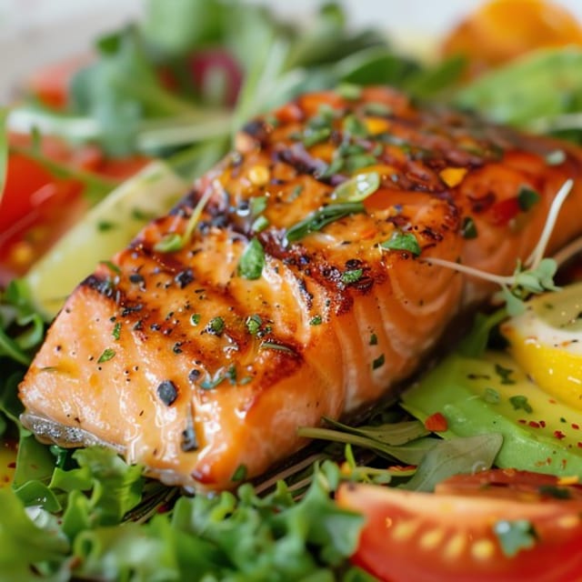 Honey Glazed Salmon.